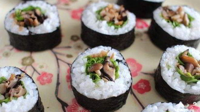Рецепт Вегетарианских суш