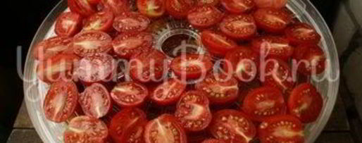 Шаг 1: вяленых помидоров в электросушилке