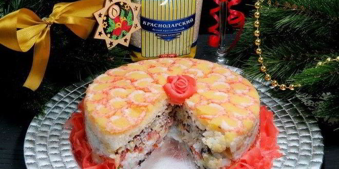 Рецепт закусочного суши-торт