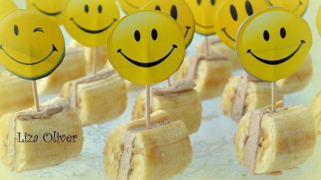 Рецепт Банановых мини-сэндвичей с творожным кремом