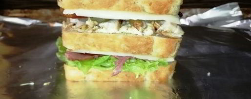 Шаг 27: клаба-сэндвичей с хлебом из булгура