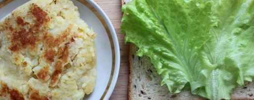 Шаг 1: открытого сэндвича с картофелем и ветчиной