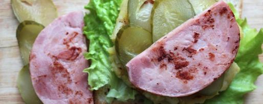 Шаг 3: открытого сэндвича с картофелем и ветчиной