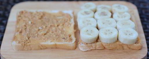 Шаг 2: сэндвича с бананом