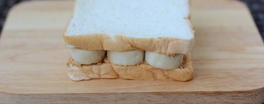 Шаг 3: сэндвича с бананом