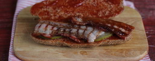 Шаг 5: сэндвича с беконом и руколой