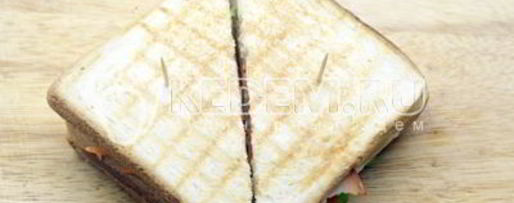 Шаг 6: сэндвича с копченой курицей