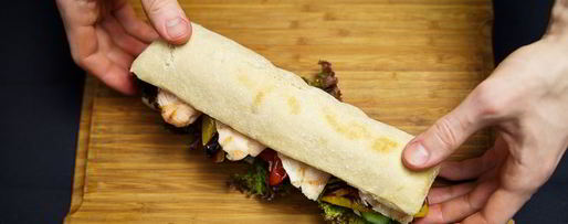 Шаг 11: сэндвича с курицей и овощами-гриль