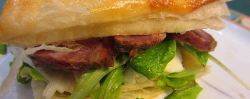 Шаг 18: сэндвича с моцареллой, грибами и соусом нисуаз