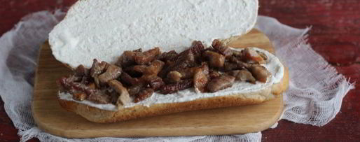 Шаг 5: сэндвича с мясом и капустой