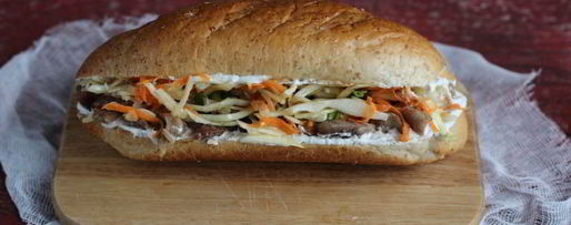 Шаг 6: сэндвича с мясом и капустой