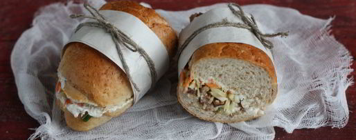 Шаг 7: сэндвича с мясом и капустой