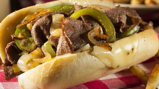 Рецепт Сэндвича с мясом ягненка и сыром