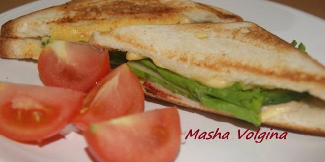 Рецепт сэндвича с сыром и карбонатом
