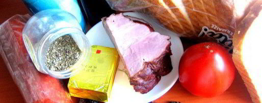 Шаг 6: сэндвича с ветчиной и салями