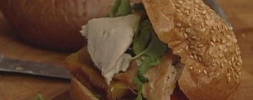 Шаг 7: сэндвичей с курицей, помидорами и перцем