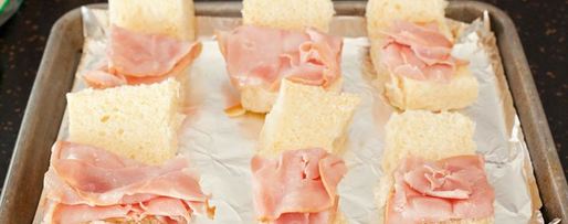 Шаг 2: сэндвичей с ветчиной и сыром