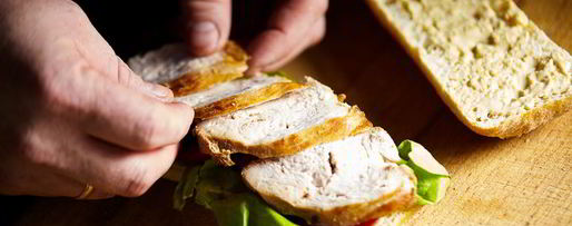 Шаг 7: теплого сэндвича с куриной грудкой