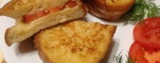 Шаг 10: теплого сэндвича с сыром и помидором