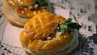 Рецепт Слоеных тарталеток с курицей