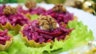 Рецепт Свеклы с сыром в тарталетках