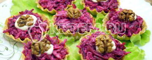 Шаг 3: свеклы с сыром в тарталетках