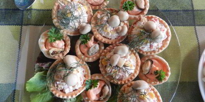 Рецепт тарталеток для фуршета