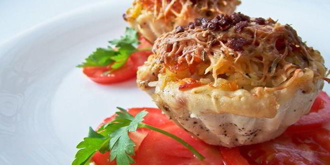 Рецепт тарталеток из куриного филе с сочной начинкой
