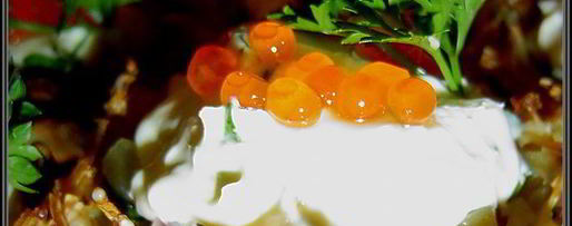 Шаг 2: тарталеток картофельных с селедкой и икрой