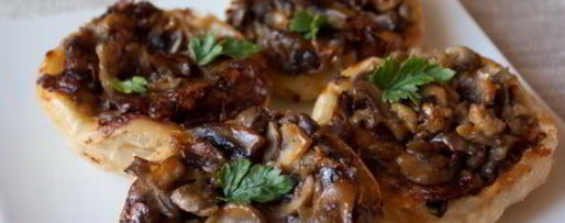 Шаг 9: тарталеток-перевертышей с шампиньонами