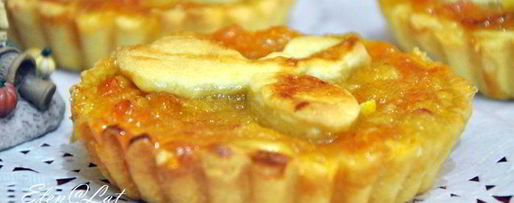 Шаг 4: тарталеток с абрикосовым джемом и бананом