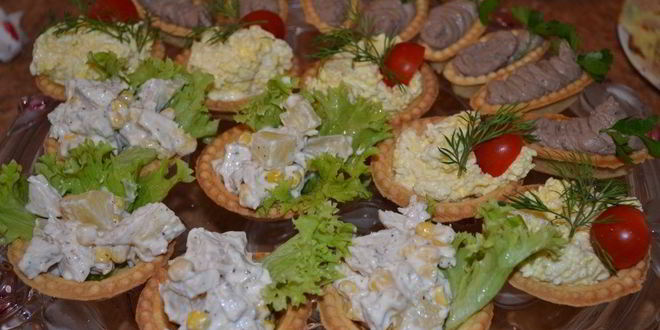 Рецепт тарталеток с ананасом и курицей