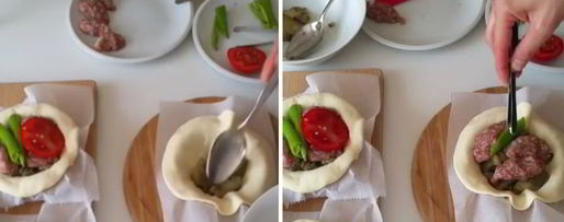 Шаг 3: тарталеток с фаршем