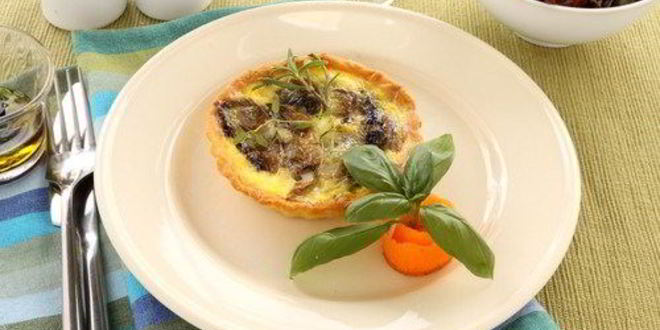 Рецепт тарталеток с грибами и грюйером