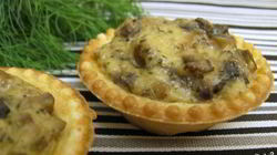 Рецепт Тарталеток с грибами и сыром