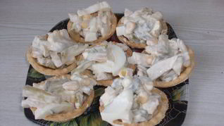 Рецепт Тарталеток с кальмарами