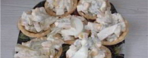 Шаг 4: тарталеток с кальмарами