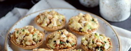 Шаг 8: тарталеток с копченой курицей и грибами