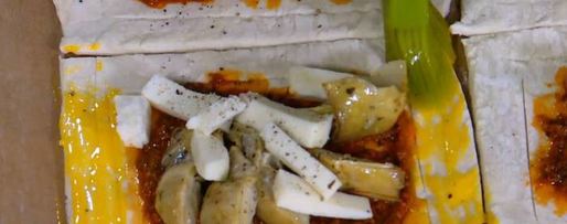 Шаг 6: тарталеток с козьим сыром, артишоками и соусом песто