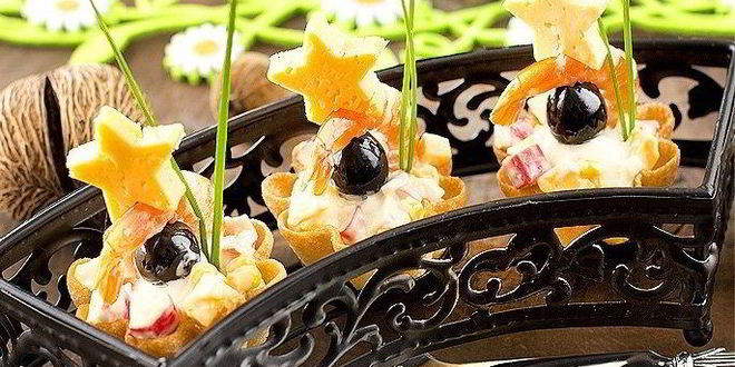 Рецепт тарталеток с крабовым мясом