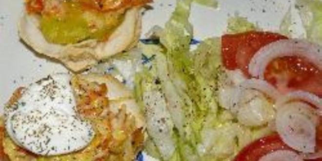 Рецепт тарталеток с крабовыми палочками