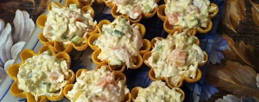 Шаг 10: тарталеток с красной рыбой