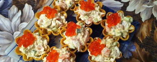 Шаг 11: тарталеток с красной рыбой