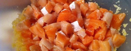 Шаг 6: тарталеток с красной рыбой