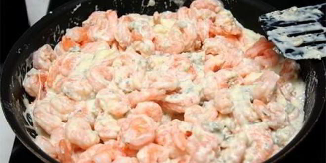 Рецепт тарталеток с креветками и сыром