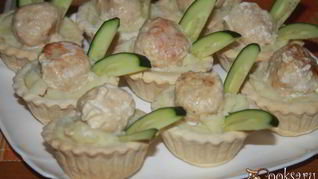 Рецепт Тарталеток с куриным филе