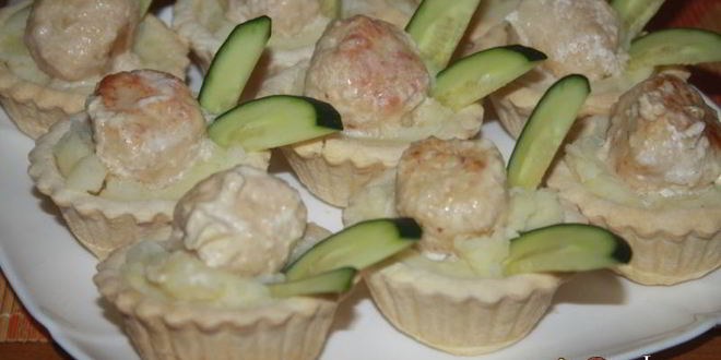 Рецепт тарталеток с куриным филе