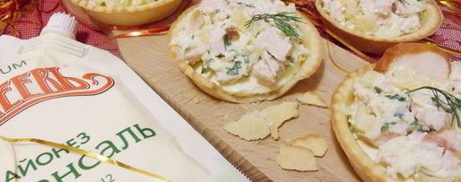 Шаг 12: тарталеток с курицей и ананасом