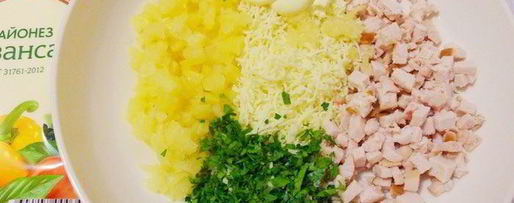 Шаг 6: тарталеток с курицей и ананасом