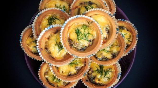 Рецепт Тарталеток с морепродуктами